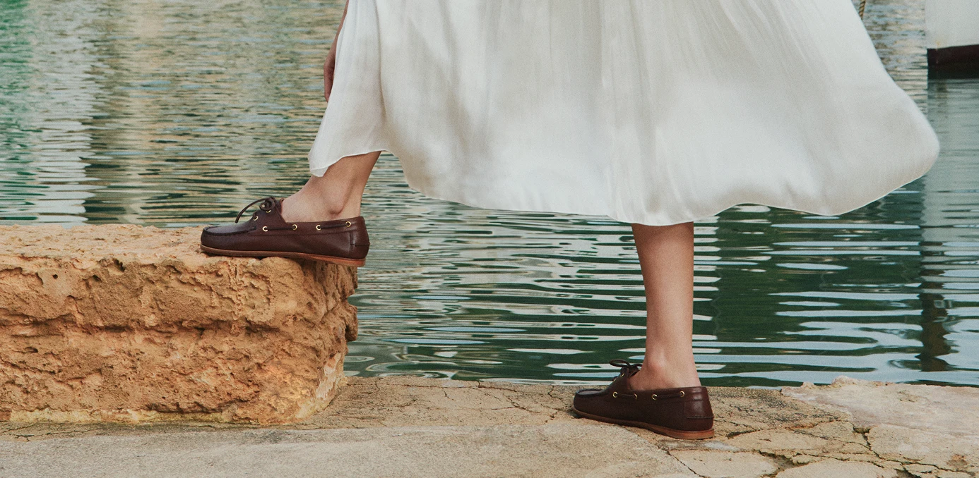 Women's leather and fur boat shoes | Lottusse